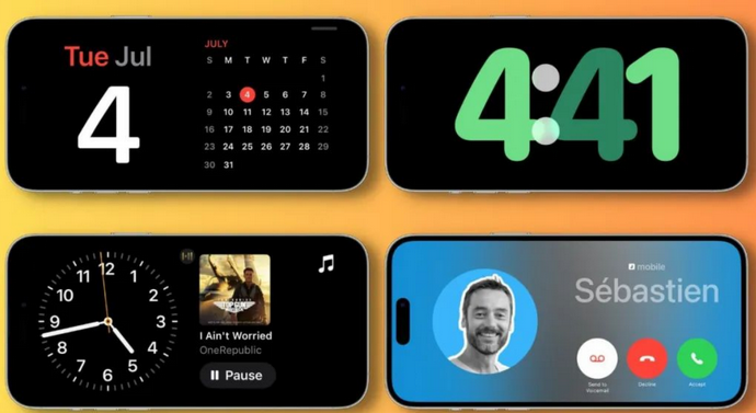 湘西苹果手机维修分享iOS17横屏充电待机显示有什么好处 
