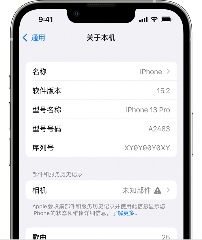 湘西苹果维修分享iPhone 出现提示相机“未知部件”是什么原因？ 