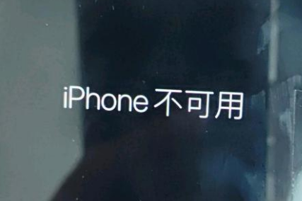 湘西苹果服务网点分享锁屏界面显示“iPhone 不可用”如何解决 