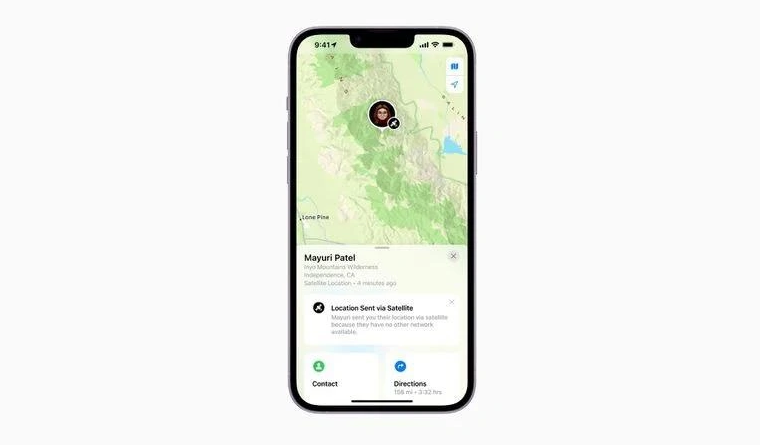 湘西苹果14维修分享iPhone14系列中 FindMy功能通过卫星分享位置方法教程 